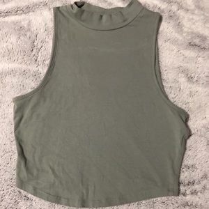 Olive Crop Top